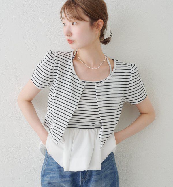  「【マルチウェイ】ホルターバルーンカーデSET」|Tシャツ・カットソー|