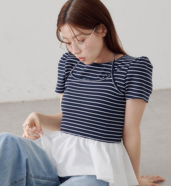  「【マルチウェイ】ホルターバルーンカーデSET」|Tシャツ・カットソー|