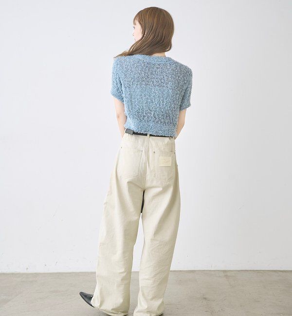  「【4色展開】リボンヤーンカーディガン」|カーディガン|