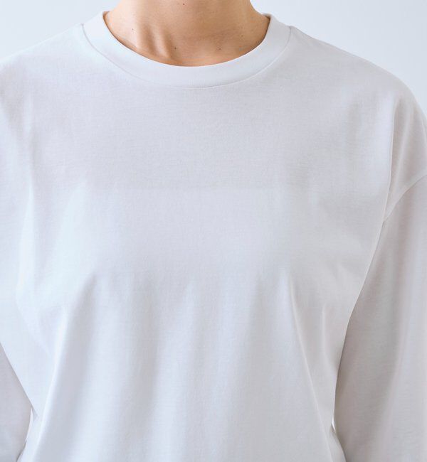  「【接触冷感/UVカット】ゴブソデクルーネックTee」|Tシャツ・カットソー|