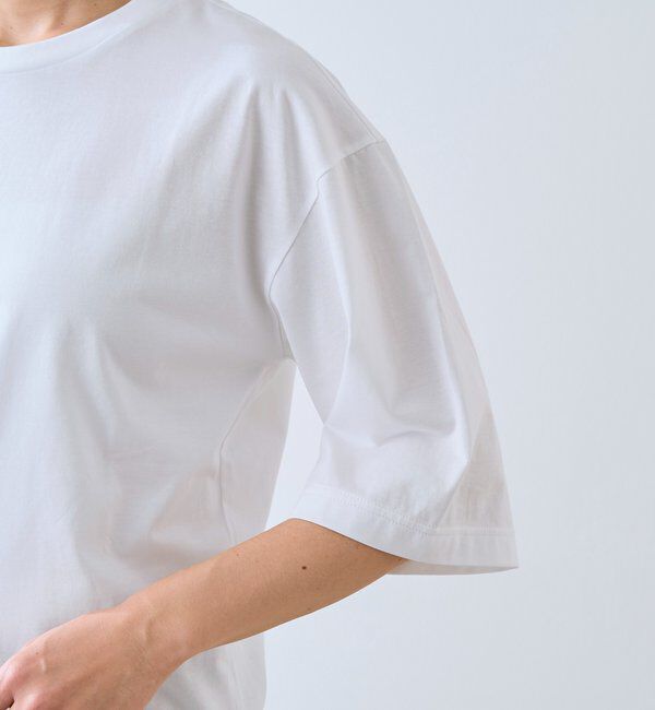  「【接触冷感/UVカット】ゴブソデクルーネックTee」|Tシャツ・カットソー|