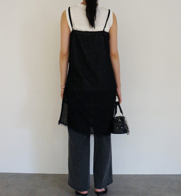  「【earthy_/アーシー】シアーキャミワンピース」|ワンピース|