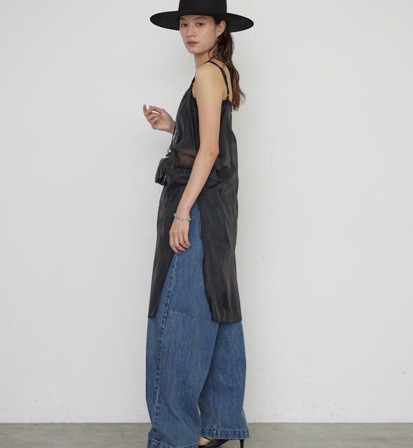  「【earthy_/アーシー】シアーキャミワンピース」|ワンピース|
