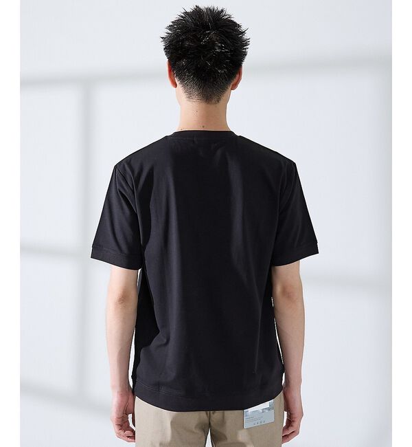 ABAHOUSE「【SMART CLOSET】シルケット天竺　ワイドリブ Tシャツ / 接触冷感」|Tシャツ・カットソー|