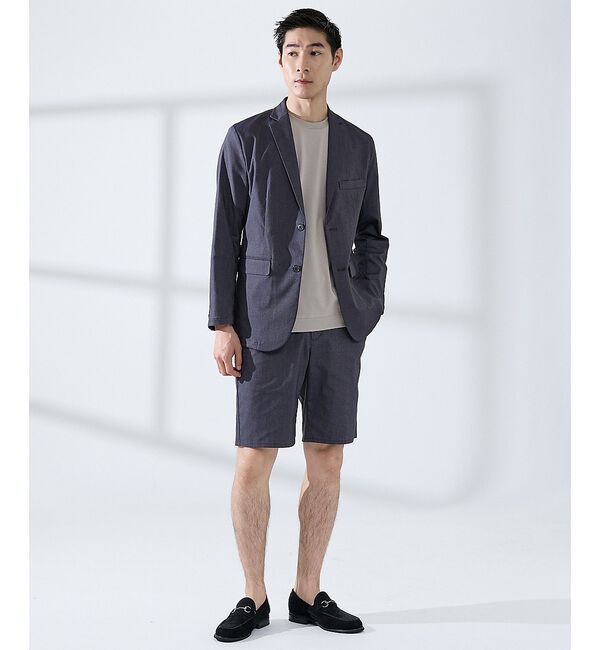 ABAHOUSE「【SMART CLOSET】シルケット天竺　ワイドリブ Tシャツ / 接触冷感」|Tシャツ・カットソー|