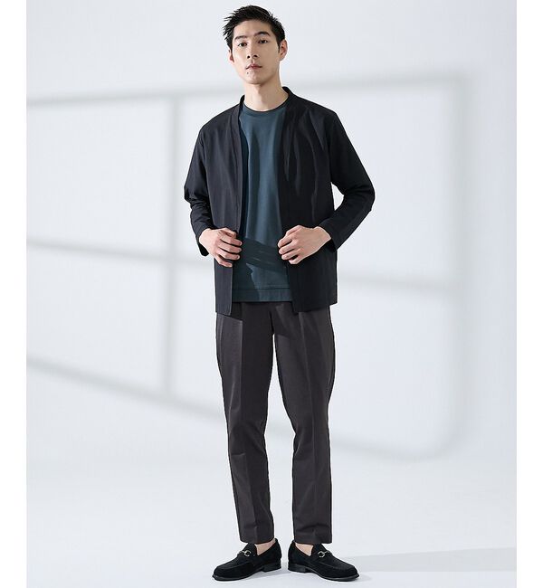 ABAHOUSE「【SMART CLOSET】シルケット天竺　ワイドリブ Tシャツ / 接触冷感」|Tシャツ・カットソー|