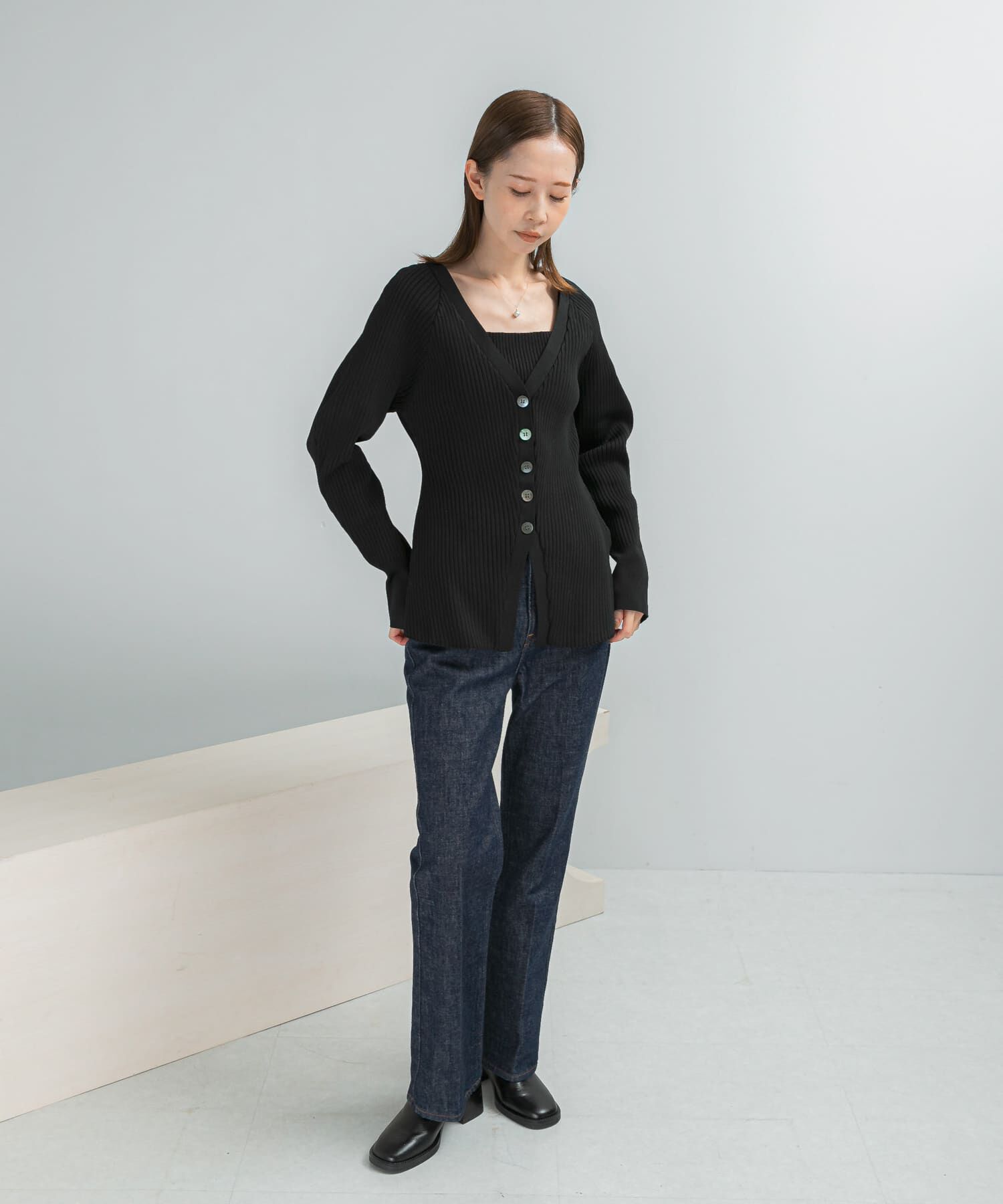 URBAN RESEARCH ROSSO「ELENDEEK　SILHOUETTE ENSEMBLE KT」|カーディガン|