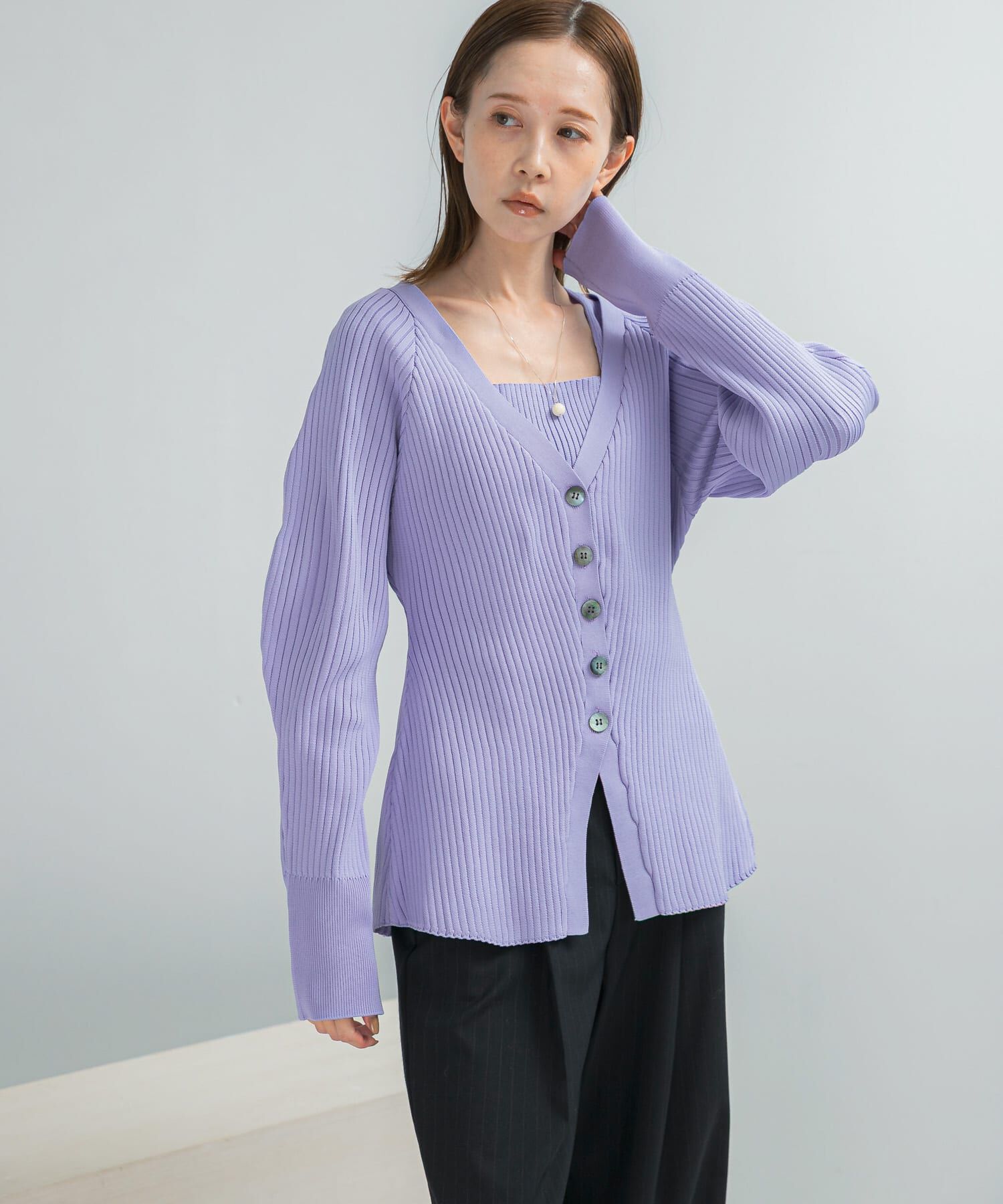 URBAN RESEARCH ROSSO「ELENDEEK　SILHOUETTE ENSEMBLE KT」|カーディガン|
