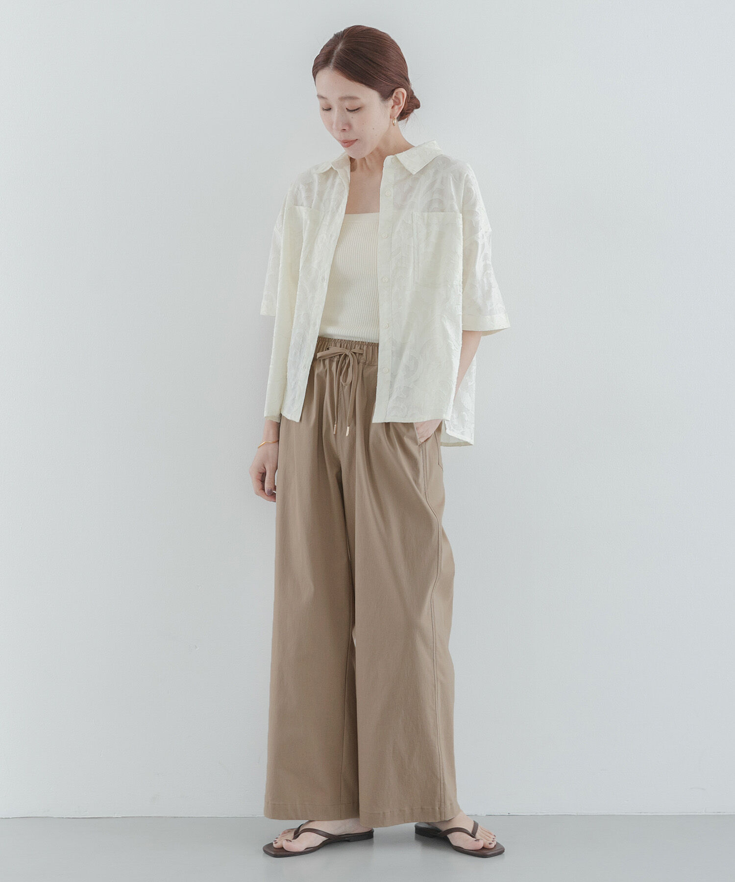 Sonny Label 「ハイスペイージーセミワイドパンツ」|その他|