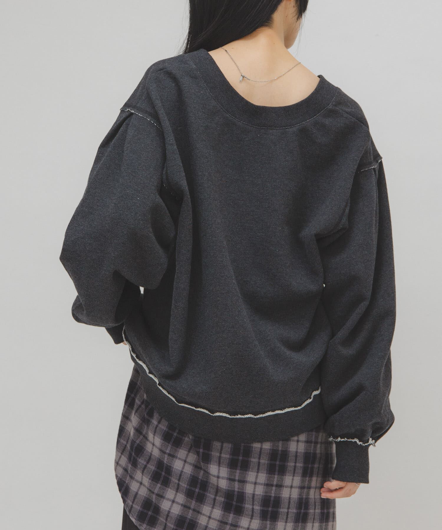  「2WAYルーズスウェット」|Tシャツ・カットソー|