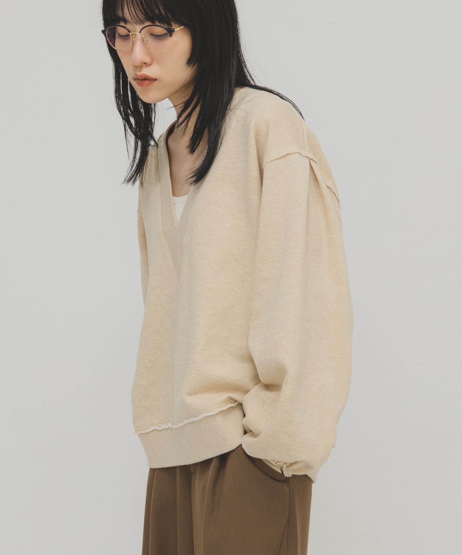  「2WAYルーズスウェット」|Tシャツ・カットソー|