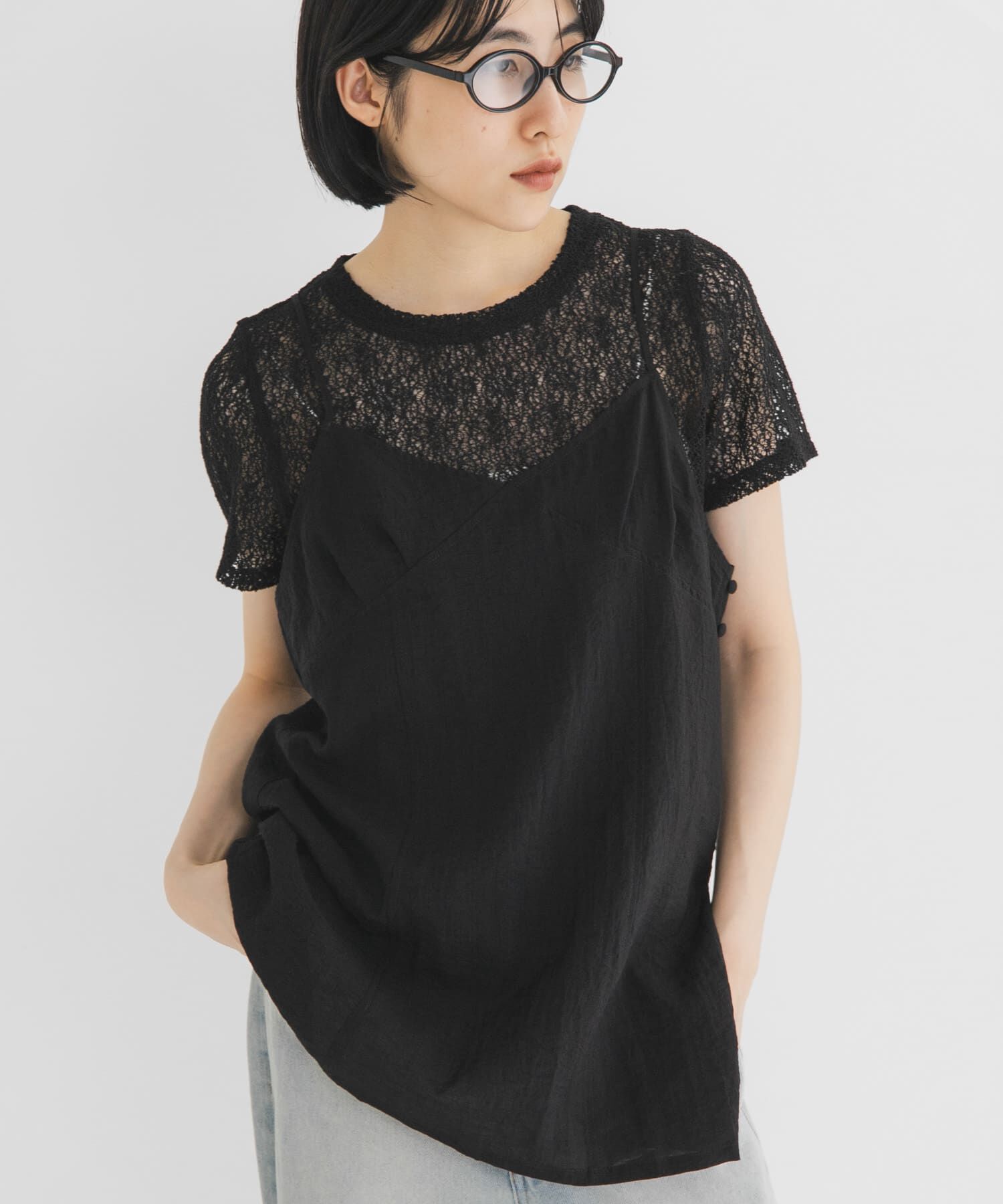  「キャミビスチェSETトップス」|Tシャツ・カットソー|