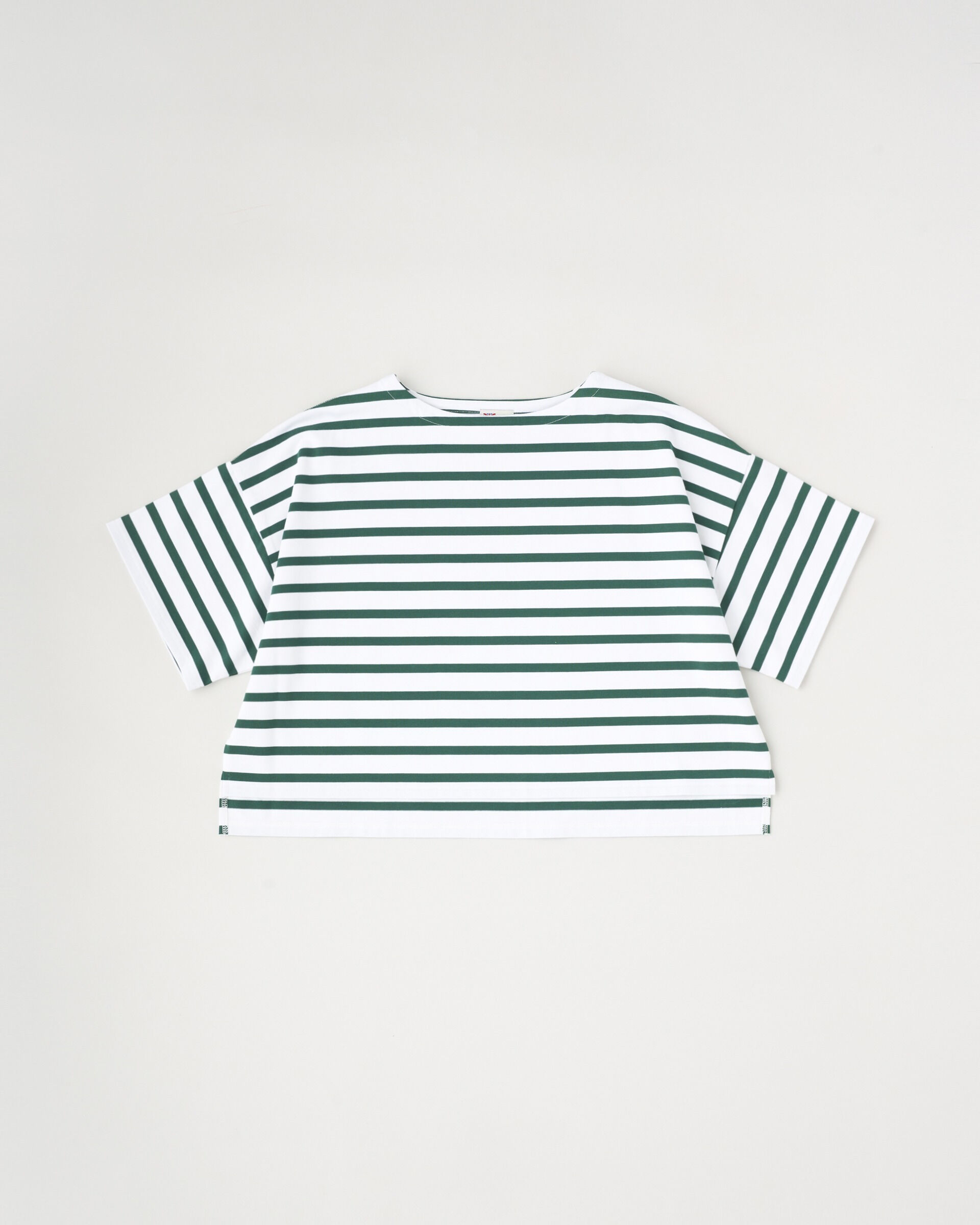 Traditional Weatherwear「LYNE SHORT SLEEVE」|Tシャツ・カットソー|ﾎﾜｲﾄ&times;ｸﾞﾘｰﾝ