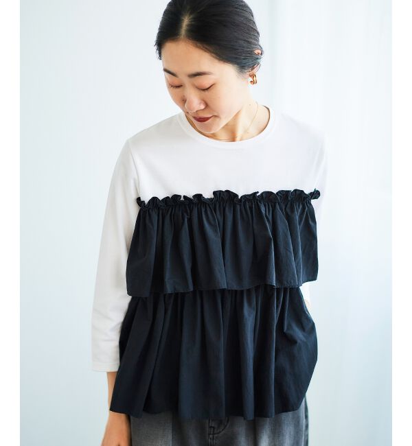 le.coeur blanc「ビスチェライクドッキングプルオーバー」|Tシャツ・カットソー|