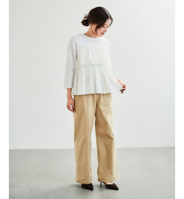 le.coeur blanc「ビスチェライクドッキングプルオーバー」|Tシャツ・カットソー|