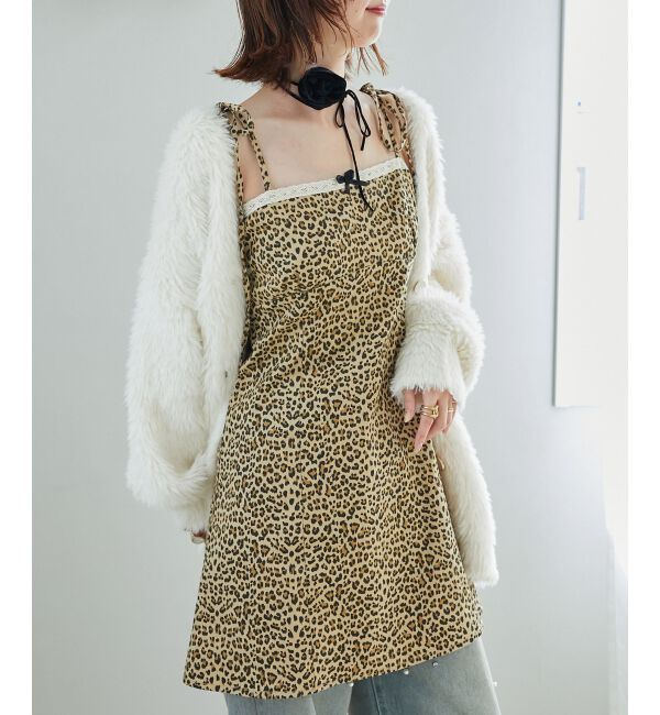 MAJESTICLEGON「ローズモチーフミニキャミワンピース」|ワンピース|