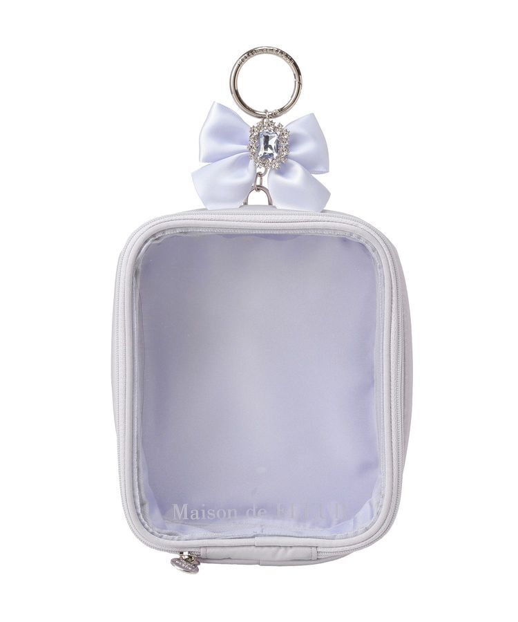 Maison de FLEUR「【WEB限定】ブルーマニアクリアポーチ」|ポーチ|