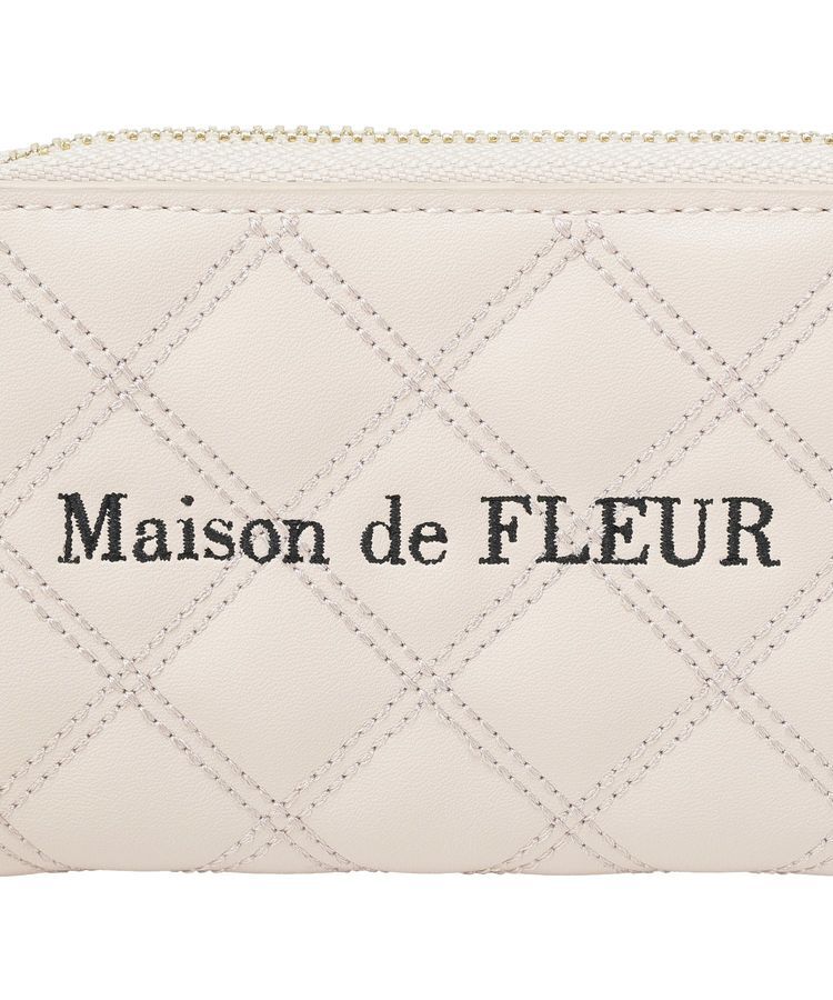 Maison de FLEUR「スクエアキルティングコインケース」|ポーチ|