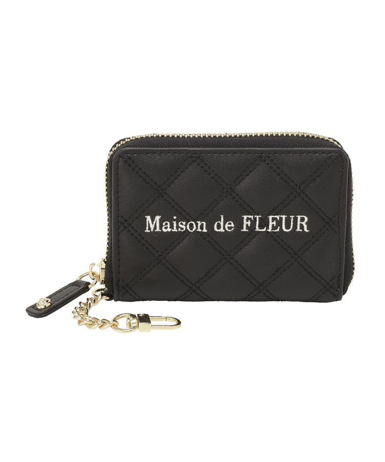 Maison de FLEUR「スクエアキルティングコインケース」|ポーチ|
