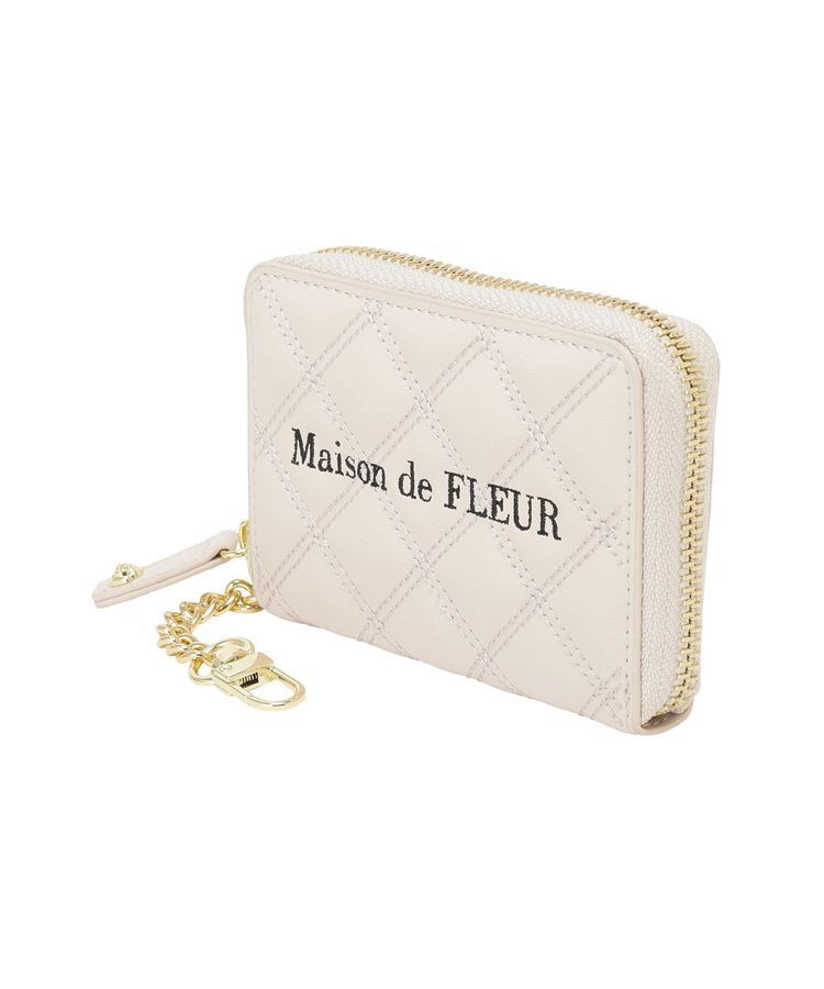 Maison de FLEUR「スクエアキルティングコインケース」|ポーチ|