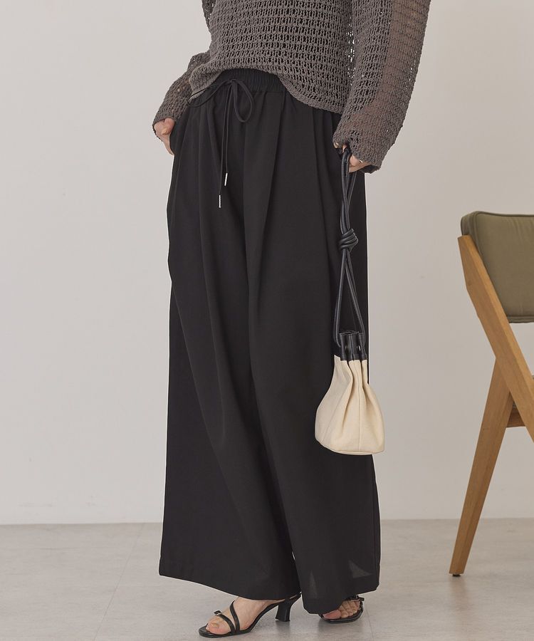AMERICAN HOLIC「【マルチ機能】ドライタッチワイドパンツ」|その他|Black