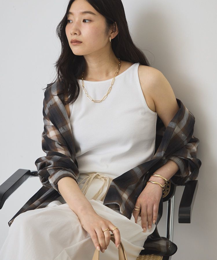 AMERICAN HOLIC「【抗菌防臭・UVカット】アメスリリブタンクトップ」|Tシャツ・カットソー|