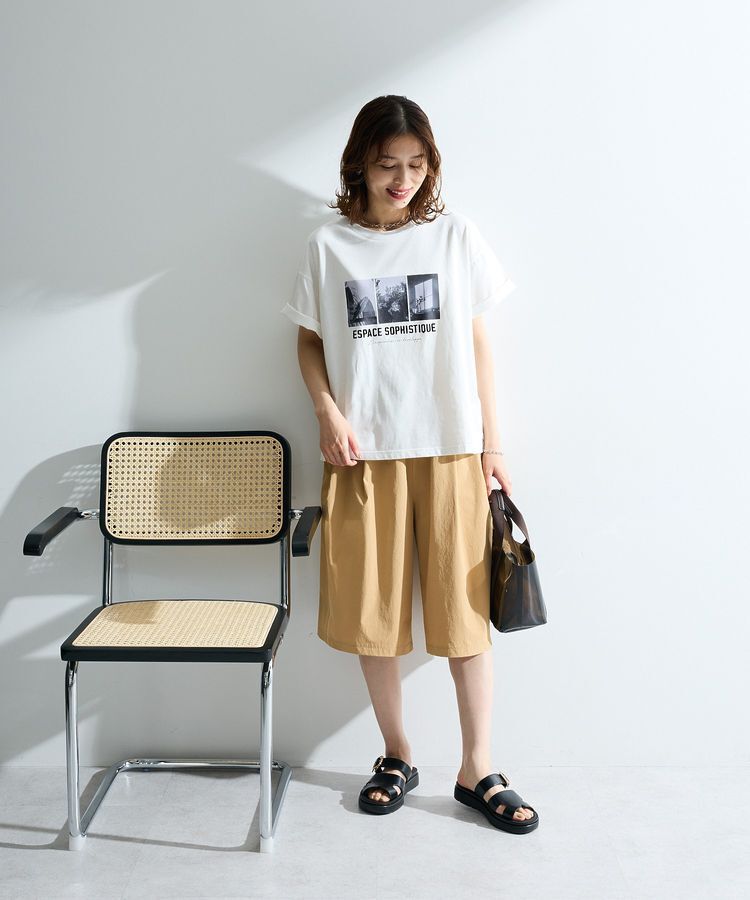 Green Parks「【適ON】汗染み防止ボックスロゴTシャツ」|Tシャツ・カットソー|