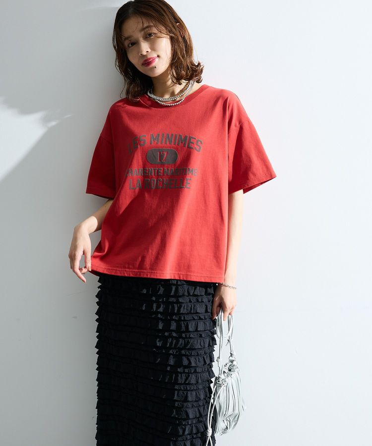 Green Parks「【適ON】汗染み防止ボックスロゴTシャツ」|Tシャツ・カットソー|