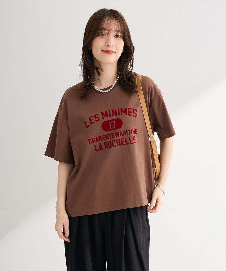 Green Parks「【適ON】汗染み防止ボックスロゴTシャツ」|Tシャツ・カットソー|