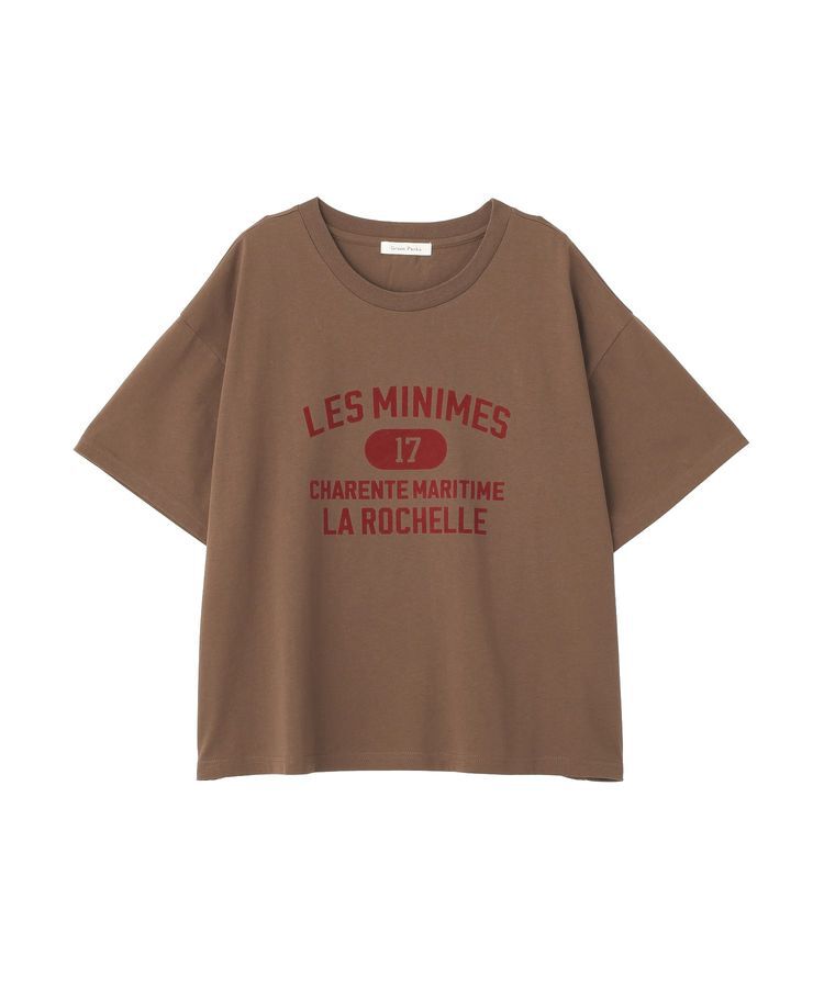 Green Parks「【適ON】汗染み防止ボックスロゴTシャツ」|Tシャツ・カットソー|