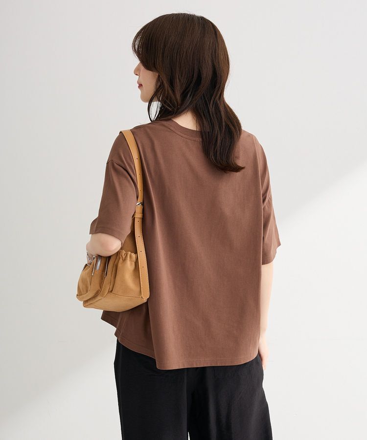 Green Parks「【適ON】汗染み防止ボックスロゴTシャツ」|Tシャツ・カットソー|