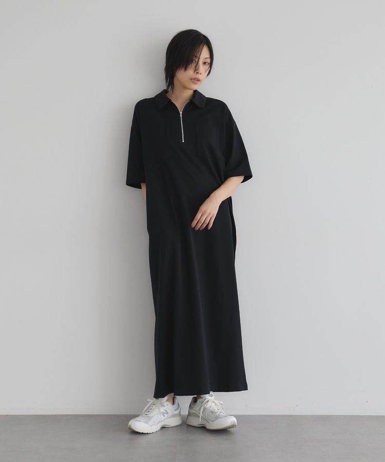 GARAGE OF GOOD CLOTHING「【日本製】ポロ襟ZIP付ワンピース」|ワンピース|