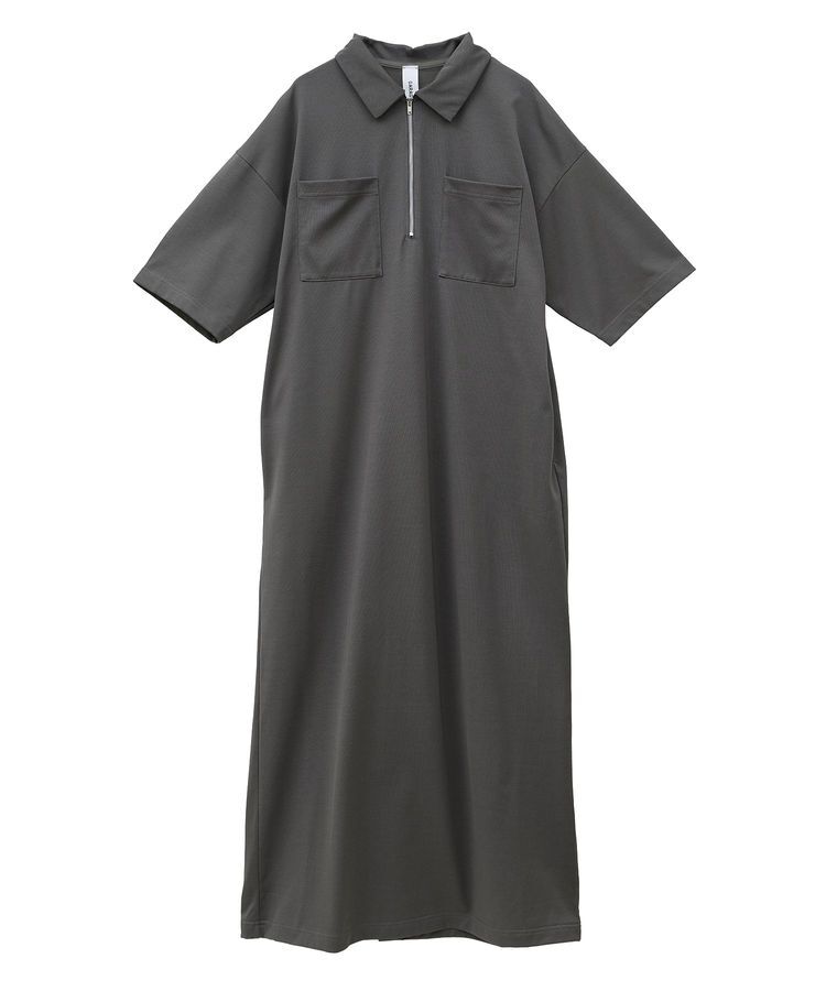 GARAGE OF GOOD CLOTHING「【日本製】ポロ襟ZIP付ワンピース」|ワンピース|