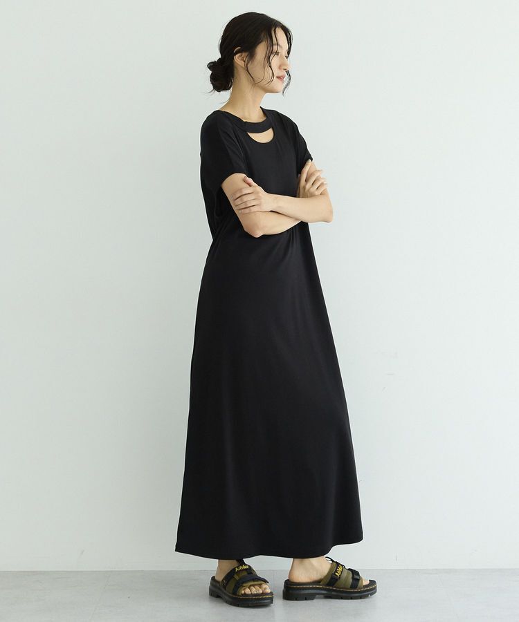 GARAGE OF GOOD CLOTHING「【日本製】ネックスラッシュ2wayカットドレス」|ワンピース|