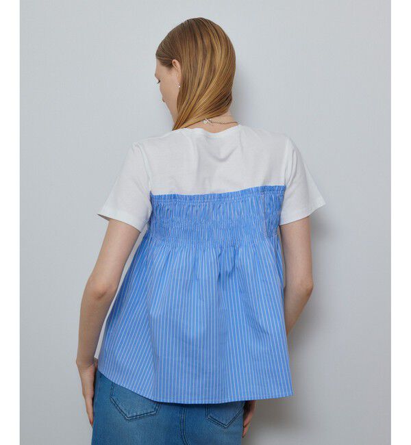 allureville「シャーリングビスチェコンビTシャツ」|Tシャツ・カットソー|