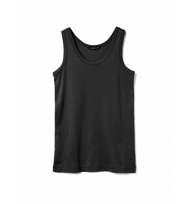mizuiro ind「mizuiro ind ベーシックタンクトップ」|Tシャツ・カットソー|ブラック