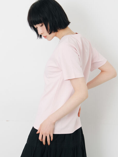 Samansa Mos2「【汗じみ防止】スムースTシャツ」|Tシャツ・カットソー|