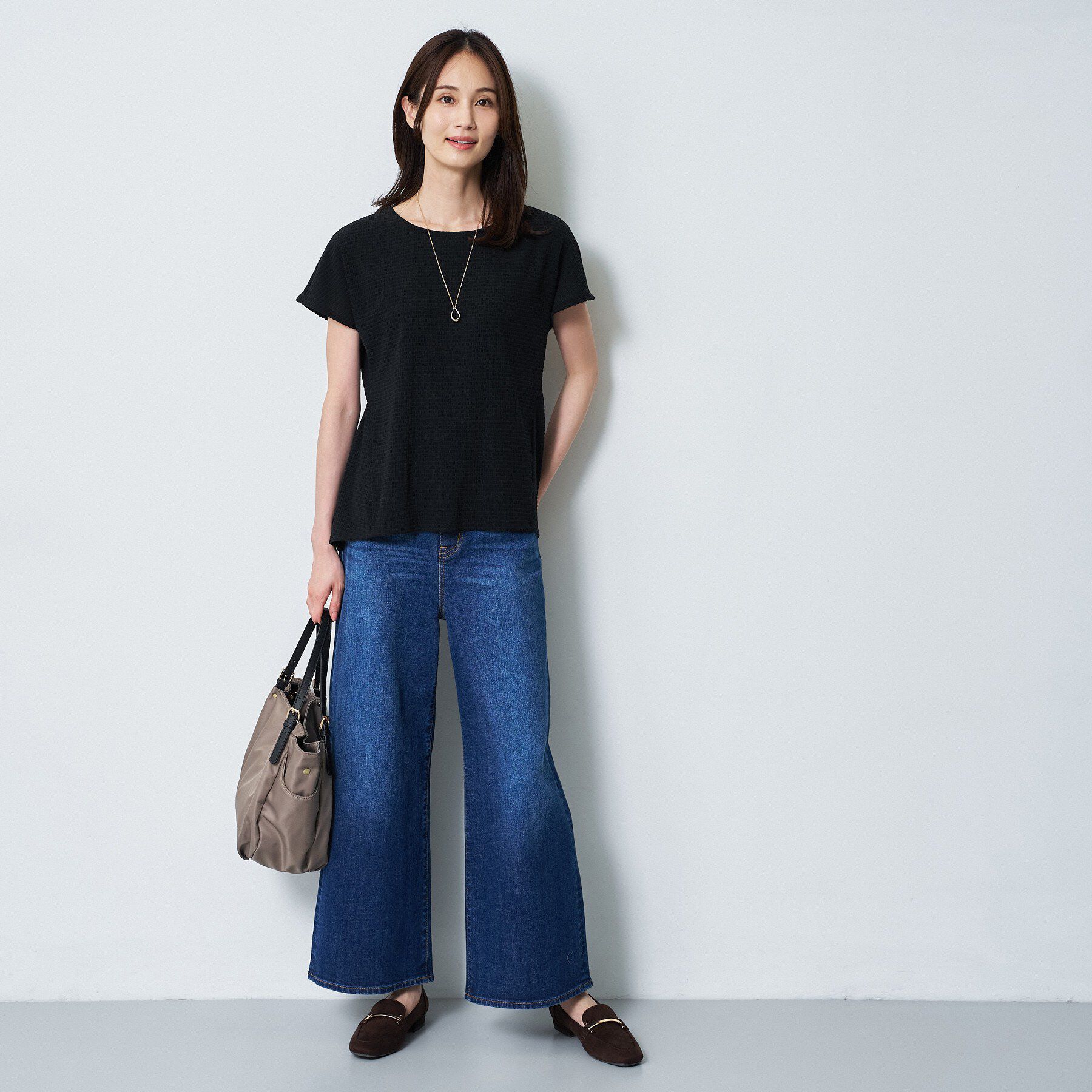 Reflect「【腰まわりカバー／手洗い可】ペプラムプルオーバー」|Tシャツ・カットソー|
