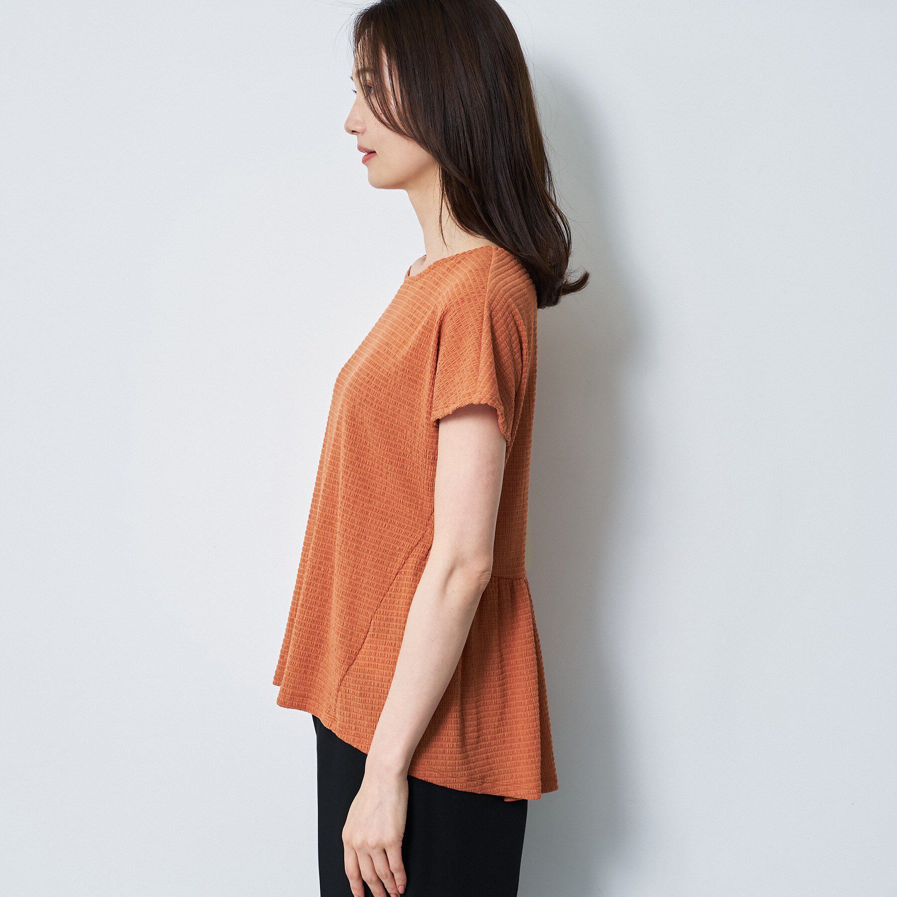 Reflect「【腰まわりカバー／手洗い可】ペプラムプルオーバー」|Tシャツ・カットソー|