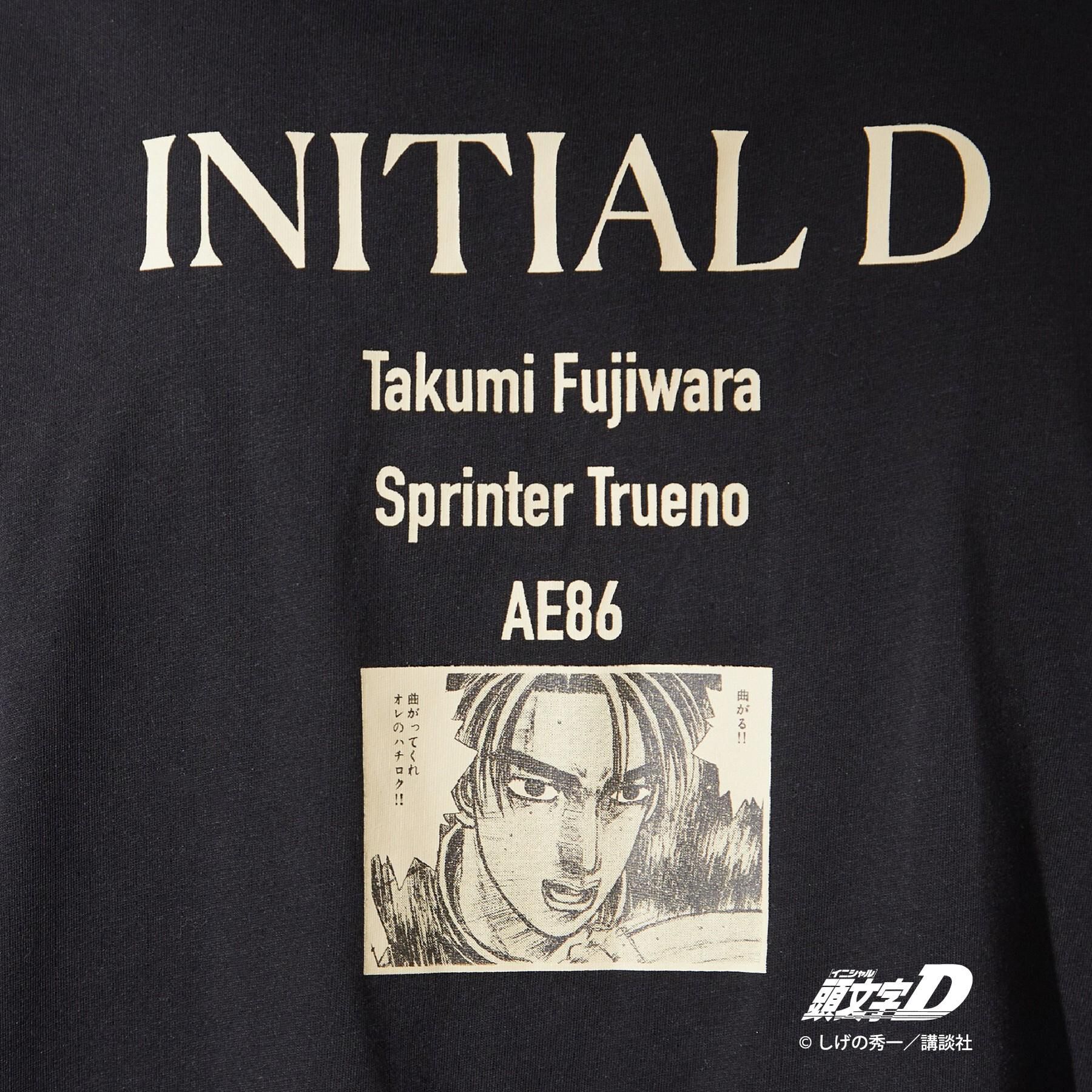 THE SHOP TK「頭文字D 別注 『フジワラ』 グラフィック半袖Tシャツ ステッカー＆チャーム付き」|Tシャツ・カットソー|