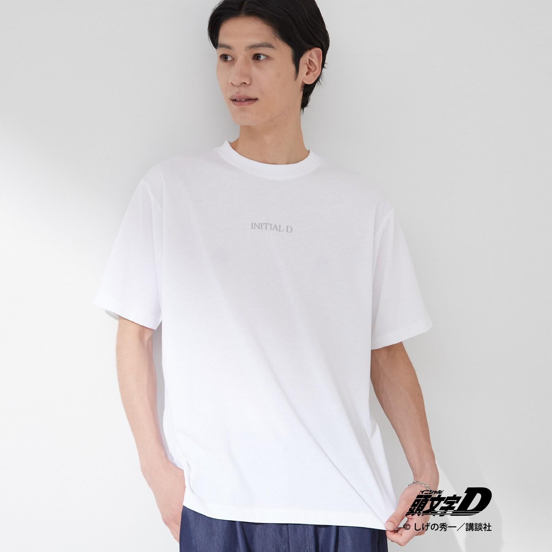 THE SHOP TK「頭文字D 別注 『フジワラ』 グラフィック半袖Tシャツ ステッカー＆チャーム付き」|Tシャツ・カットソー|