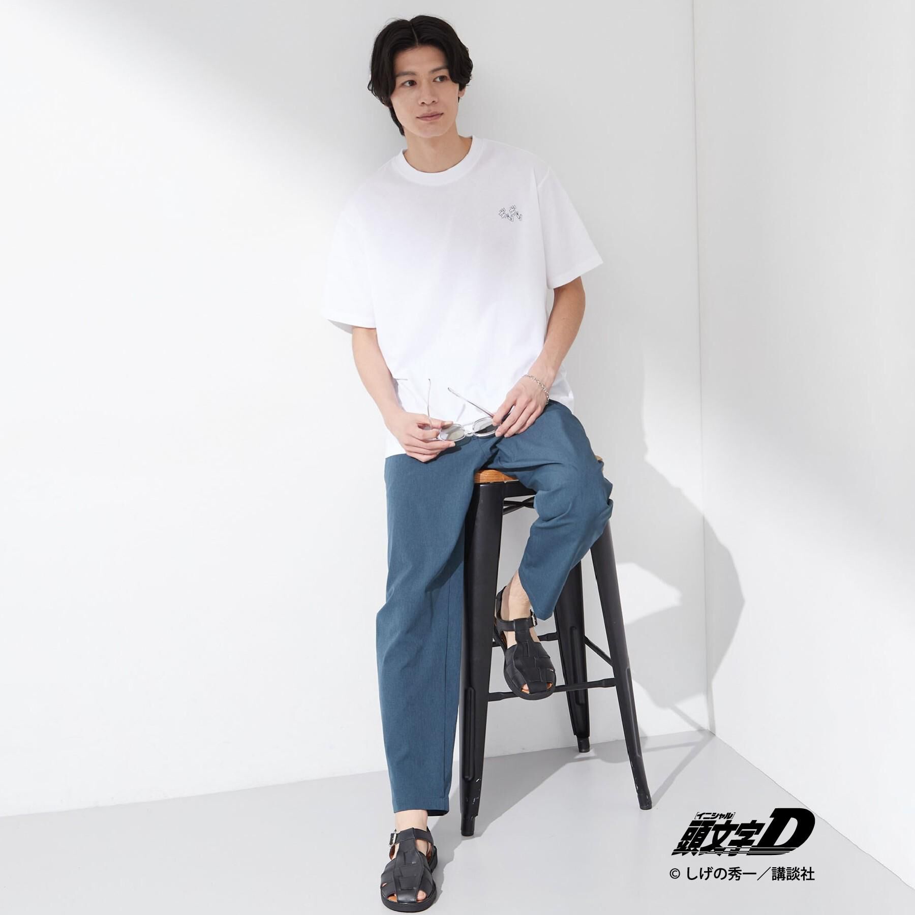 THE SHOP TK「頭文字D 別注 『タカハシ』 グラフィック半袖Tシャツ ステッカー＆チャーム付き」|Tシャツ・カットソー|