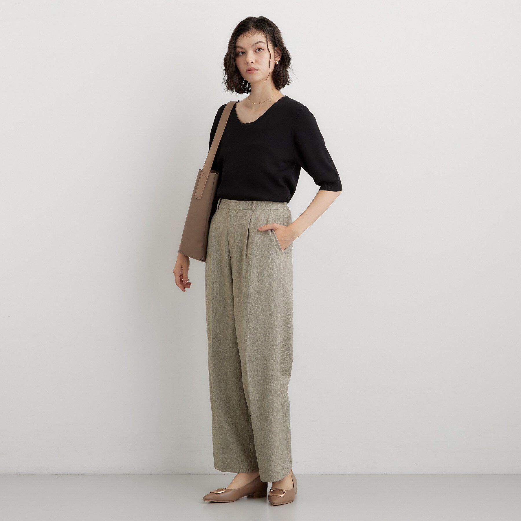 THE SHOP TK「【静電防止】セミワイドパンツ」|その他|