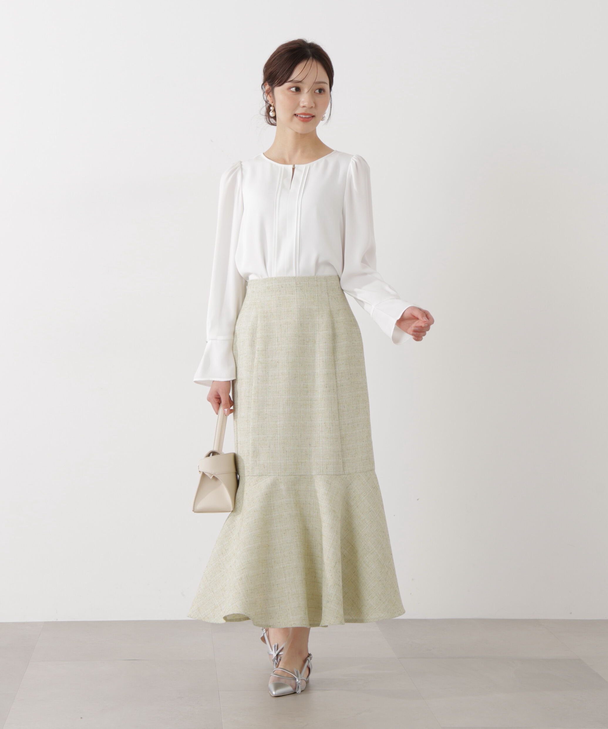 PROPORTION BODY DRESSING「スプリングツイードマーメイドスカート」|スカート|