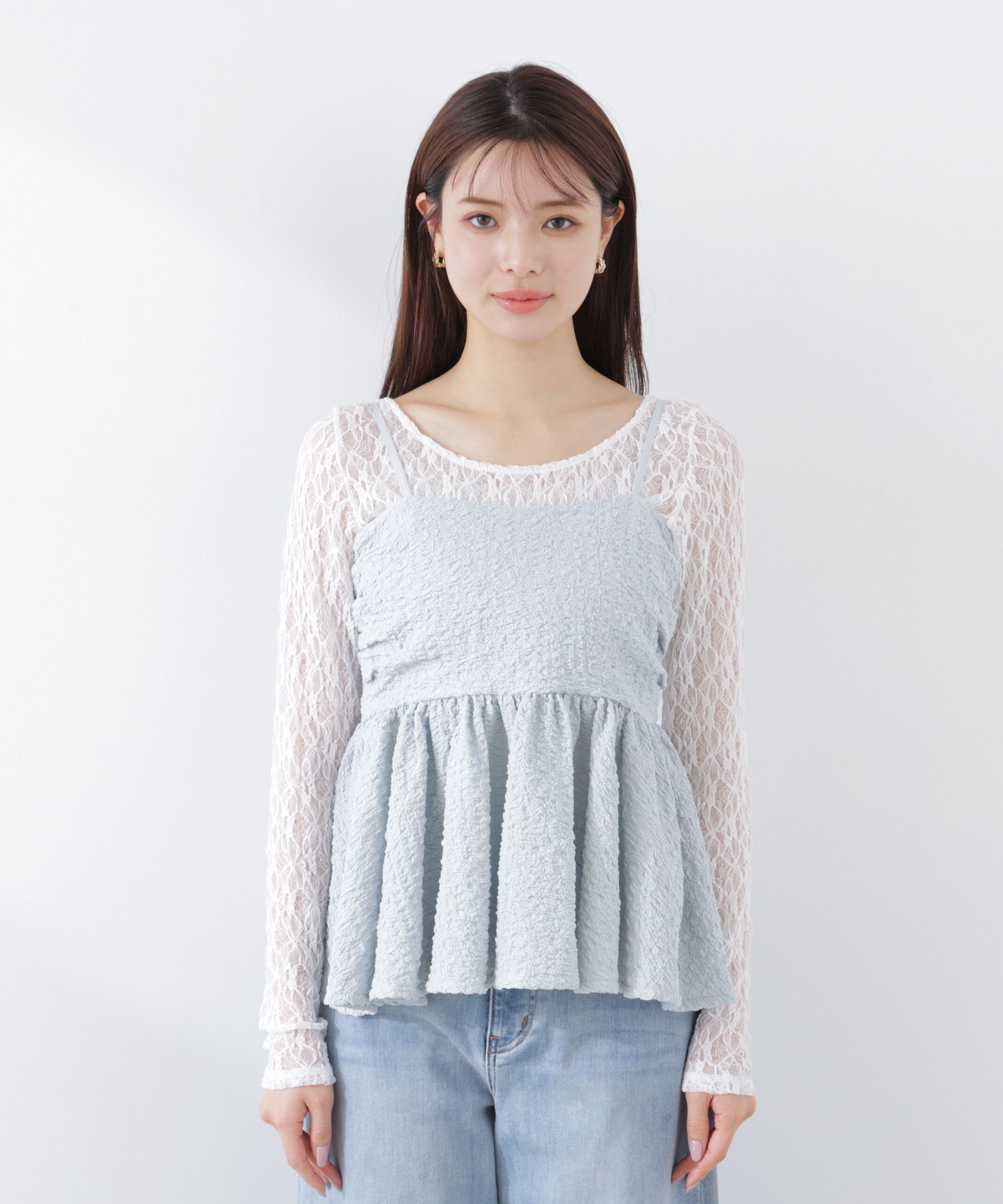 PROPORTION BODY DRESSING「〈a/mie〉膨れジャガードビスチェ　26SS」|シャツ・ブラウス|