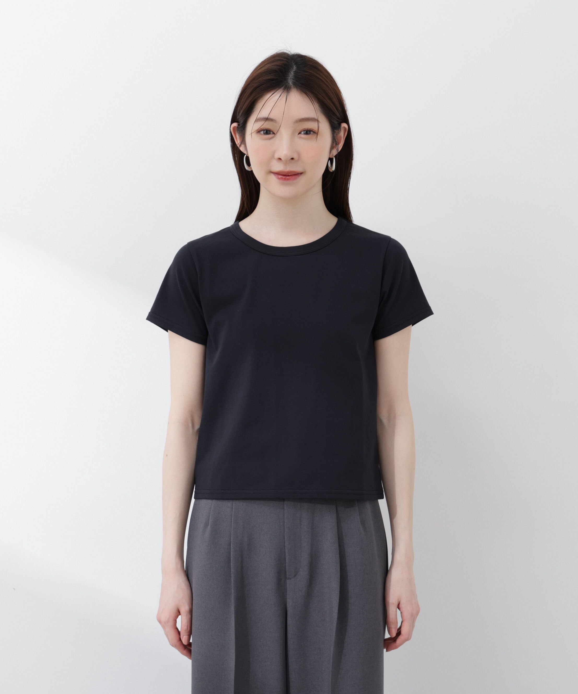 PROPORTION BODY DRESSING「〈a/mie〉オーガニック接触冷感チャーム付きTシャツ 26SS」|Tシャツ・カットソー|