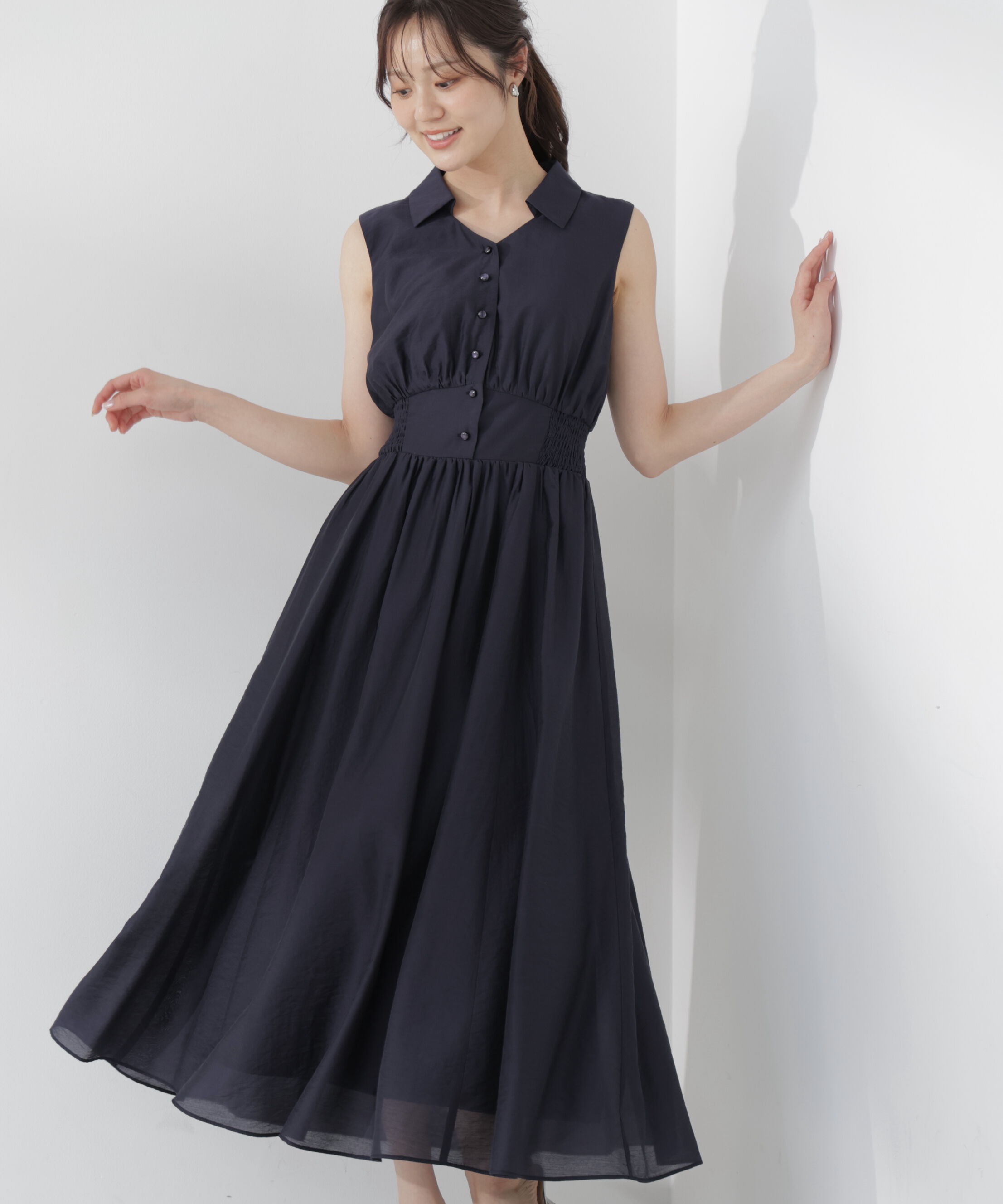 PROPORTION BODY DRESSING「ウエストマークシャツワンピース」|ワンピース|