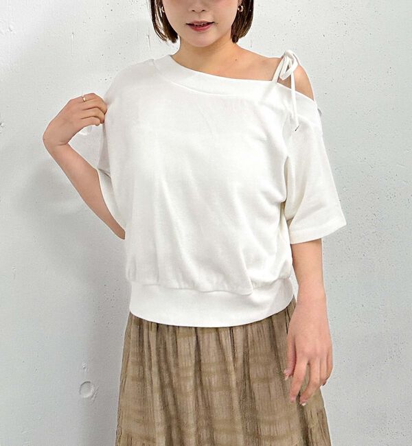 archives「肩リボンワンショルスウェット」|Tシャツ・カットソー|