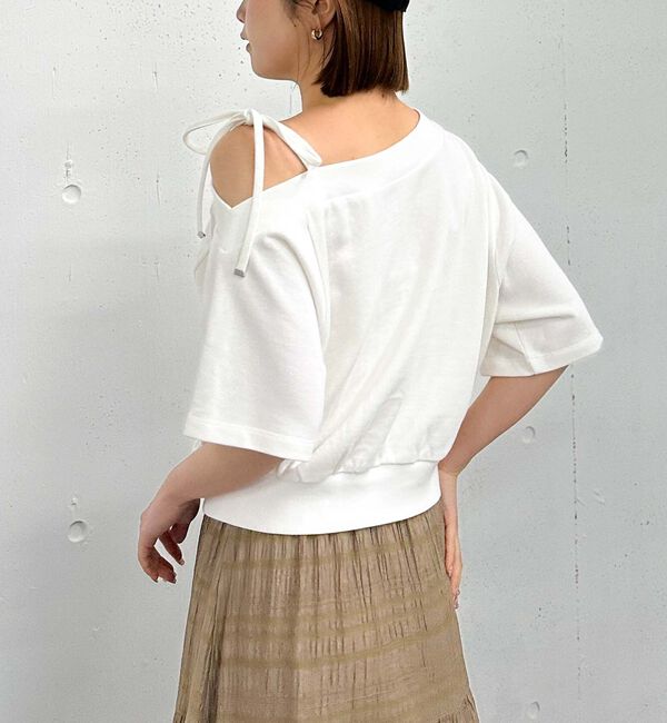 archives「肩リボンワンショルスウェット」|Tシャツ・カットソー|