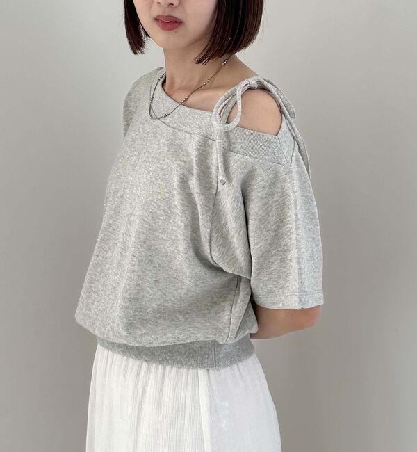 archives「肩リボンワンショルスウェット」|Tシャツ・カットソー|